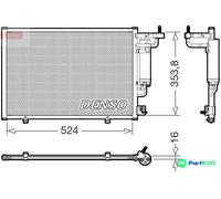 DENSO AIR CONDITIONING CONDENSER DCN10059 FOR FORD