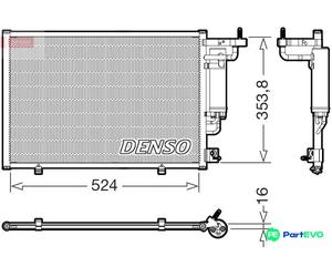 DENSO AIR CONDITIONING CONDENSER DCN10059 FOR FORD