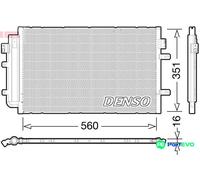 DENSO AIR CONDITIONING CONDENSER DCN12005