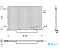 DENSO AIR CONDITIONING CONDENSER DCN17004 FOR MERCEDES-BENZ