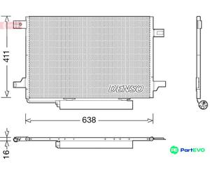 DENSO AIR CONDITIONING CONDENSER DCN17004 FOR MERCEDES-BENZ