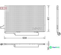 DENSO AIR CONDITIONING CONDENSER DCN17006 FOR MERCEDES-BENZ