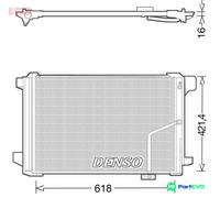 DENSO AIR CONDITIONING CONDENSER DCN17035 FOR MERCEDES-BENZ
