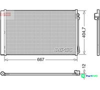 DENSO AIR CONDITIONING CONDENSER DCN17062
