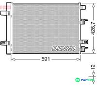 DENSO AIR CONDITIONING CONDENSER DCN17063 FOR MERCEDES-BENZ