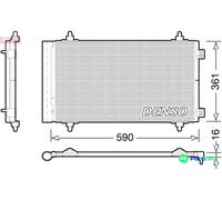 DENSO AIR CONDITIONING CONDENSER DCN21018 FOR FIAT