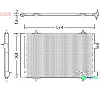DENSO AIR CONDITIONING CONDENSER DCN21019 FOR CITROËN PEUGEOT