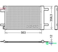DENSO AIR CONDITIONING CONDENSER DCN21032 FOR CITROËN PEUGEOT