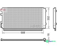 DENSO AIR CONDITIONING CONDENSER DCN23038 FOR RENAULT
