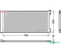 DENSO AIR CONDITIONING CONDENSER DCN23042