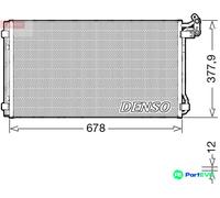 DENSO AIR CONDITIONING CONDENSER DCN32068 FOR SEAT VW