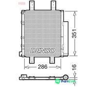 DENSO AIR CONDITIONING CONDENSER DCN35005 FOR HONDA