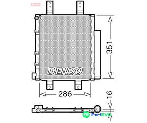 DENSO AIR CONDITIONING CONDENSER DCN35005 FOR HONDA