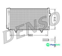 DENSO AIR CONDITIONING CONDENSER DCN36003 FOR SUBARU