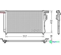 DENSO AIR CONDITIONING CONDENSER DCN41008 FOR HYUNDAI