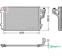 DENSO AIR CONDITIONING CONDENSER DCN41013 FOR HYUNDAI KIA