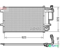 DENSO AIR CONDITIONING CONDENSER DCN44007 FOR MAZDA