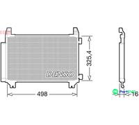 DENSO AIR CONDITIONING CONDENSER DCN50028 FOR TOYOTA