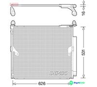 DENSO AIR CONDITIONING CONDENSER DCN50038