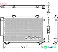 DENSO AIR CONDITIONING CONDENSER DCN50060 FOR TOYOTA