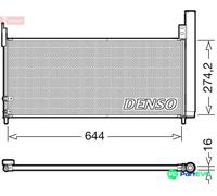 DENSO AIR CONDITIONING CONDENSER DCN50116