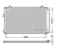 Air Conditioning Condenser A/C Air Con With Dryer For Toyota RAV4 DENSO DCN50059