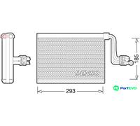 DENSO AIR CONDITIONING EVAPORATOR DEV05002 FOR BMW