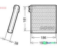 DENSO AIR CONDITIONING EVAPORATOR DEV09103