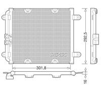DENSO DCN02028 Air conditioning condenser
