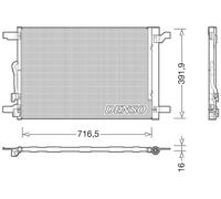 Denso Air Conditioning Condenser - DCN32024