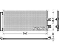 Denso DCN33016 Air Conditioning Condenser With Dryer R 134a Fits Volvo Xc40
