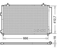Air Conditioning Condenser A/C Air Con With Dryer For Toyota RAV4 DENSO DCN50059