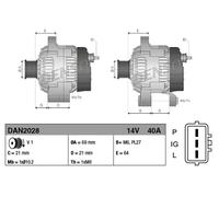 Denso Alternator - DAN2028