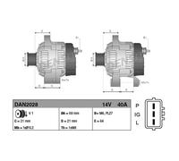 DENSO ALTERNATOR DAN2028 Genuine Original Denso Part