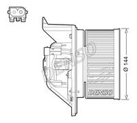 DENSO CABIN BLOWER DEA05005 FOR MINI COUNTRYMAN / CLUBMAN / COUPE 2010 - 2016