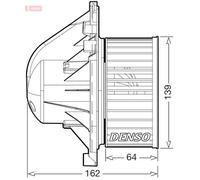Denso Cabin Blower Fan - DEA05011