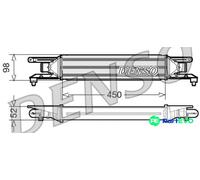 DENSO CHARGE AIR COOLER DIT01001 FOR ALFA ROMEO