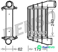 DENSO CHARGE AIR COOLER DIT02001 FOR AUDI VW