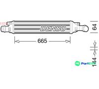 DENSO CHARGE AIR COOLER DIT02036 FOR AUDI