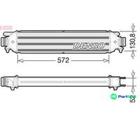DENSO CHARGE AIR COOLER DIT09103