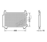 DENSO CONDENSER UNIT DCN50028 FOR TOYOTA 1.3 YARIS (10-)