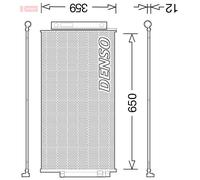 DENSO DCN09047 Condenser, air conditioning for FIAT