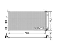 Denso DCN10061 Air Conditioning Condenser