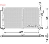 DENSO DCN15003 Condenser, air conditioning for CHEVROLET,VAUXHALL