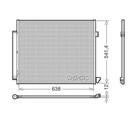 Denso DCN17066 Air Conditioning Condenser