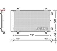 Denso DCN21018 Air Conditioning Condenser