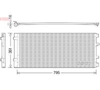 Denso DCN23037 Air Conditioning Condenser