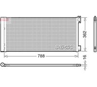 DENSO DCN23042 Air conditioning condenser