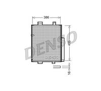 DENSO DCN35001 Condenser, air conditioning for DAIHATSU