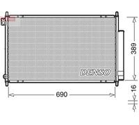 Denso DCN40016 Air Conditioning Condenser
